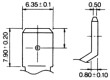 Akum: kyselino-olověné 6V 1,2Ah AGM bezobslužný 97x25x54,5mm