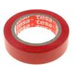 Izolační páska PVC 15mm L:10m červená