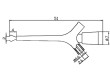 Měřicí hrot s háčkem klešťový 2A 60VDC červená 0,64mm