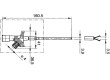 Měřicí hrot s háčkem klešťový 6A černá 4mm Celk.dél:160,5mm