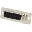 D-Sub PIN: 15 zástrčka zásuvka na kabel pájení Barva: černá