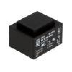 Transformátor: zalévaný 1,5VA 230VAC 6V 6V 125mA 125mA 70g