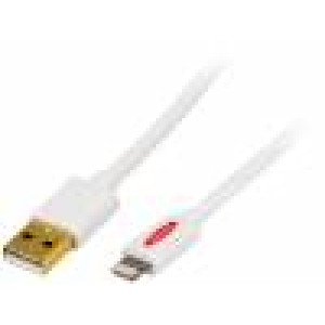 Kabel USB 2.0 USB A vidlice, vidlice Apple Lightning 3m