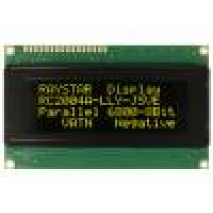 LCD display alfanumerický VA Negative 20x4 LED PIN:16