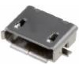 Zásuvka USB AB micro SMT PIN:5 V: USB 2.0 zlacený