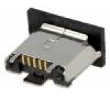 Zásuvka USB B micro SMT PIN:5 V: USB 2.0 zlacený