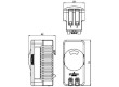 Čidlo termostat bimetalový Kontakty NO 10A IP20 Montáž DIN