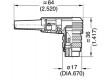 Konektor kulatý Řada C091A vidlice zástrčka stříbřený PIN:3