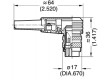 Konektor kulatý Řada C091A vidlice zástrčka stříbřený PIN:5
