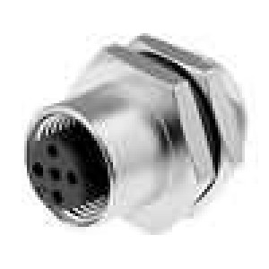 Konektor M12 zásuvka zásuvka 5 PIN pájení IP68 60V 5A