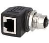 Adaptér 4 PIN Polarizace kód D-Ethernet úhlové 90° max5mm