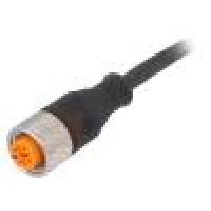 Kabel: pro snímače/automatizaci M12 PIN: 4 přímý 2m zástrčka