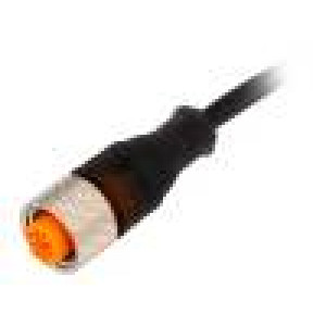 Kabel: pro snímače/automatizaci M12 PIN: 3 přímý 5m zástrčka