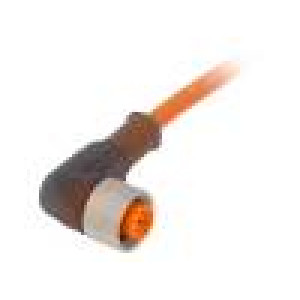 Kabel: pro snímače/automatizaci M12 PIN: 3 úhlový 2m zástrčka