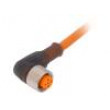 Připojovací kabel M12 PIN: 5 úhlový 5m zástrčka 60VAC 4A IP67