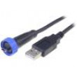 Kabel USB Buccaneer USB A vidlice,USB B mini vidlice 2m IP68