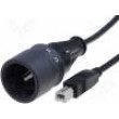 Kabel USB 2.0 USB A vidlice,USB B vidlice 3m IP66,IP68,IP69K