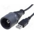 Kabel USB 2.0 USB A vidlice,USB B vidlice 2m IP66,IP68,IP69K