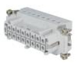 Konektor HTS zásuvka HTS HE 16 PIN 16+PE velikost 6 16A 400V