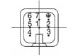 Konektor HTS vidlice HN.D 8 PIN 7+PE velikost 1 bez kontaktů