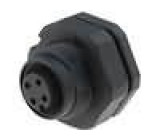 Konektor M12 zásuvka zásuvka 4 PIN THT IP68 250V 5A
