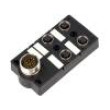 Rozbočovač 5 PIN s diodou LED 2A IP67 24V Vst M12 zásuvka