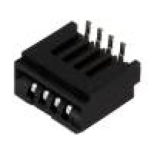 Konektor FFC / FPC svislý SMT NON-ZIF 4 PIN 1mm 50V 0,5A