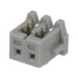 Zástrčka IDC zásuvka KR 2mm PIN: 2 na kabel 100V 1A Obvod: 1x2