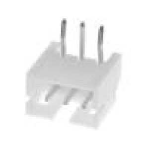 Zásuvka kabel-pl.spoj vidlice 3 PIN 2mm THT PH 100V 2A