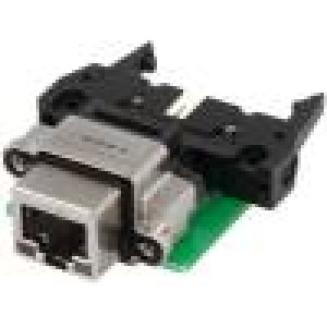 Zásuvka RJ45 8 PIN s diodou LED zlacený Uspořádání výv:8p8c