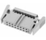 Zástrčka IDC zásuvka PIN:16 přímý IDC na plochý kabel 1,27mm