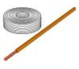 Kabel LifY licna Cu 0,1mm2 PVC oranžová 100m