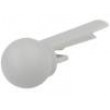 Pointer plastic material grey push-in Shape: sphere