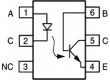 CNY17-3X Optočlen THT Kanály:1 Výst: tranzistorový Uizol:5,3kV Uce:70V