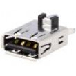 Zásuvka USB A na PCB THT PIN:4 přímý V: USB 2.0 zlacený