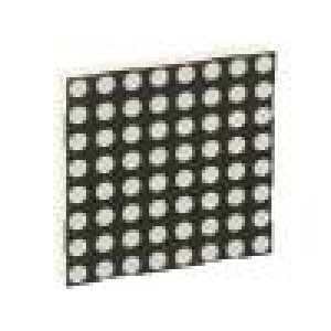 LED matice Display 8x8   3-6mcd anoda 2,2÷2,8V