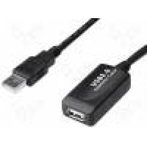 Extender USB USB 2.0 USB A zásuvka,USB A vidlice 10m 480Mbps