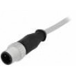 M12 1,5m vidlice 3 PIN přímý kód A-DeviceNet / CANopen PVC