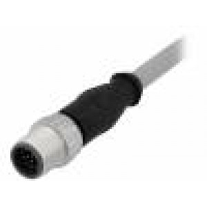 M12 7,5m vidlice PIN:12 přímý kód A-DeviceNet / CANopen PVC