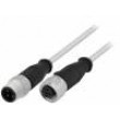 Cable for sensors/automation M12-M12 2m male female PIN:3