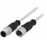 Cable for sensors/automation M12-M12 2m male female PIN:3