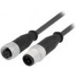 Cable for sensors/automation M12-M12 1.5m male female PIN:3