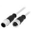 Cable for sensors/automation M12-M12 1m male female PIN:4
