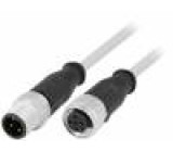 Cable for sensors/automation M12-M12 2m male female PIN:4