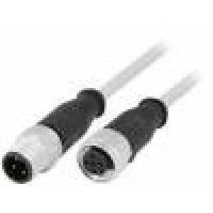 Kabel: pro snímače/automatizaci PIN: 4 zástrčka PVC 10m