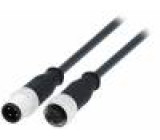 Cable for sensors/automation M12-M12 7.5m male female PIN:4