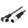 Cable for sensors/automation M12-M12 0.5m male female PIN:4