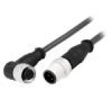 Cable for sensors/automation M12-M12 0.5m male female PIN:4
