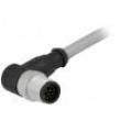 M12 1m vidlice PIN:12 úhlové 90° kód A-DeviceNet / CANopen