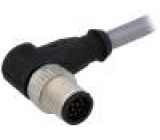 M12 2m vidlice PIN:12 úhlové 90° kód A-DeviceNet / CANopen